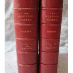The Posthumous Papers of the Pickwick Club 2 Vols. Spine