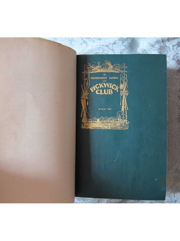 The Posthumous Papers of the Pickwick Club 2 Vols. Inside