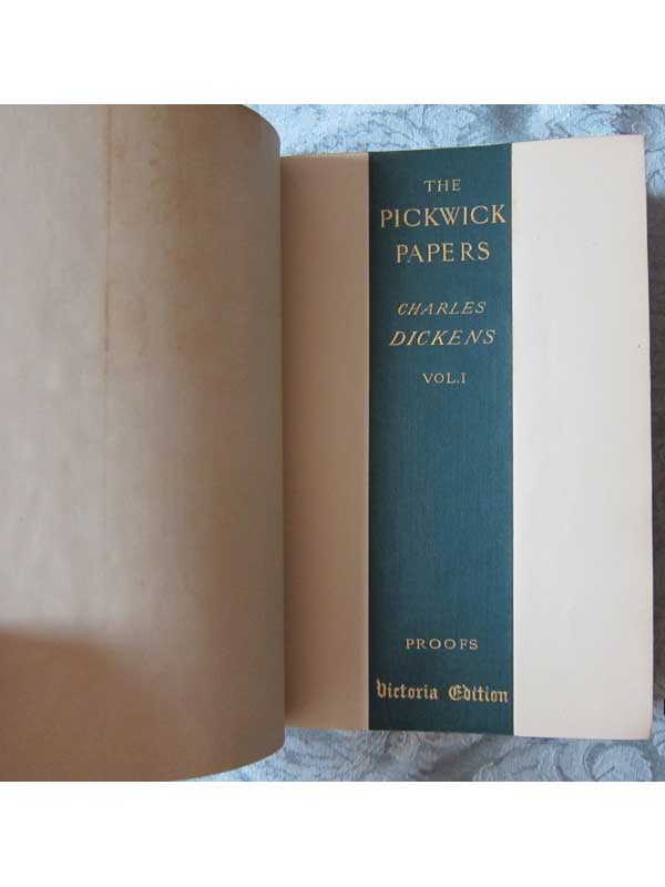The Posthumous Papers of the Pickwick Club 2 Vols. Inside 2