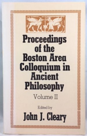 Proceedings of the Boston Area Colloquium in Ancient Philosophy: v.2 (Vol 2)