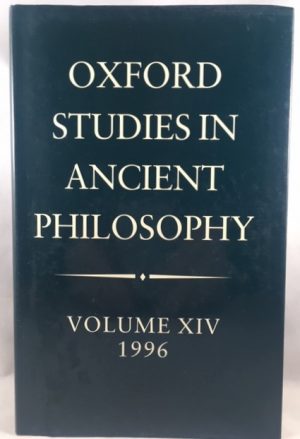 Oxford Studies in Ancient Philosophy: Volume XIV: 1996