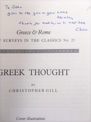 Greek Thought (New Surveys in the Classics)