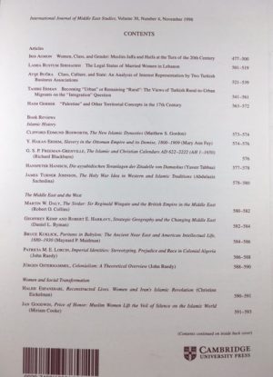 International Journal of Middle East Studies, Volume 34, Number 1, February 2002