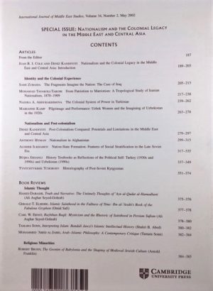 International Journal of Middle East Studies, Volume 34, Number 2, May 2002