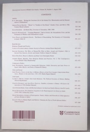 International Journal of Middle East Studies, Volume 28, Number 3, August 1996