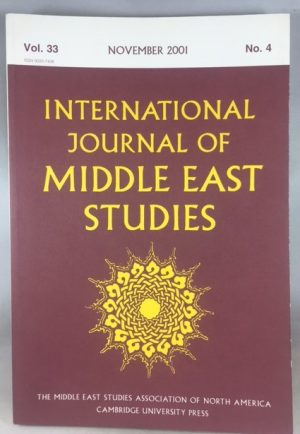 International Journal of Middle East Studies, Volume 33, Number 4, November 2001