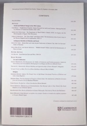 International Journal of Middle East Studies, Volume 36, Number 4, November 2004
