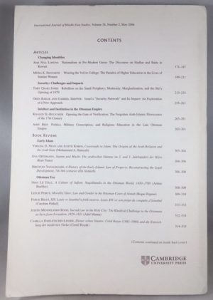 International Journal of Middle East Studies, Volume 38, Number 2, May 2007