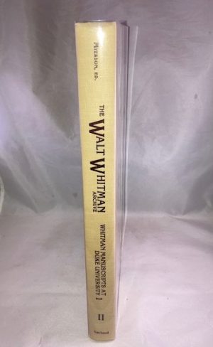 The Walt Whitman Archive: Whitman Manuscripts At Duke University, A Facsimile of the Poet's Manuscripts. Vol. II, part I