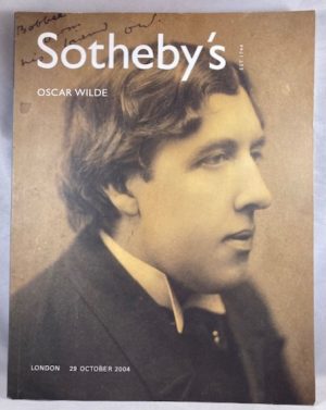 Sotheby's: Oscar Wilde. London, 29 October 2004 [[Sale L04414]