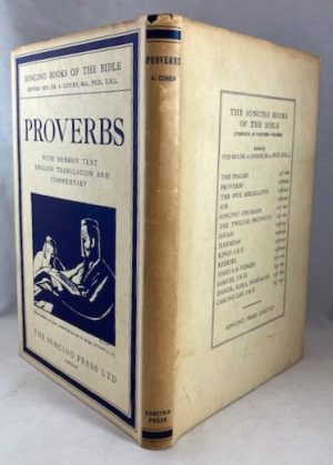 Proverbs: Hebrew Text and English Translation, with an Introduction and Commentary