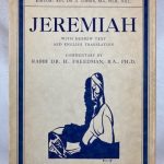 Jeremiah: Hebrew Text and English Translation, with an Introduction and Commentary