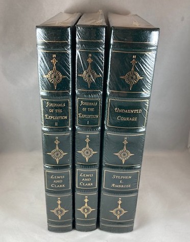 Journals of the Expeditions of Lew and Clark (2 Vols.) and Undaunted Courage (Signed) Complete 3 Volume Set